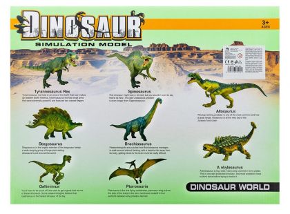 Dinosaurus kolekce 8 druhů