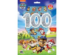 100 metalických samolepek s omalovánkovými listy Tlapková patrola