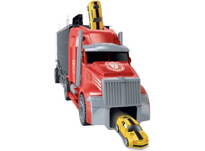 1:16 Tahač s auty a vrtulníkem 55 cm - Poškozený obal