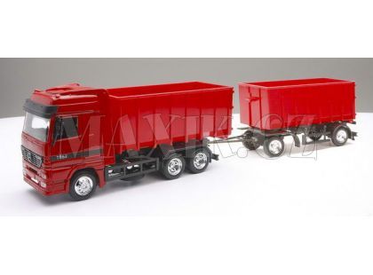1:43 Mercedes Benz ACTROS 1857 nákladní vůz s přívěsem
