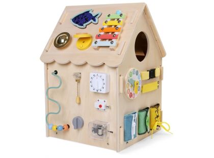 2Kids Toys Activity board Domeček přírodní