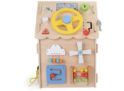 2Kids Toys Activity board Domeček přírodní