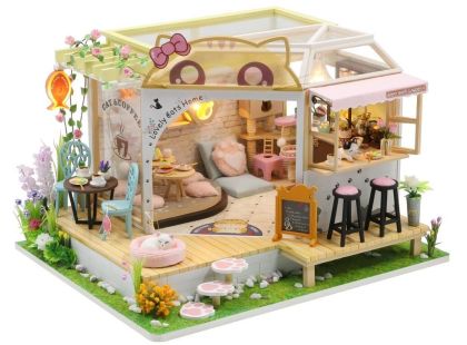 2Kids Toys miniatura domečku Kočičí kavárna se zahrádkou