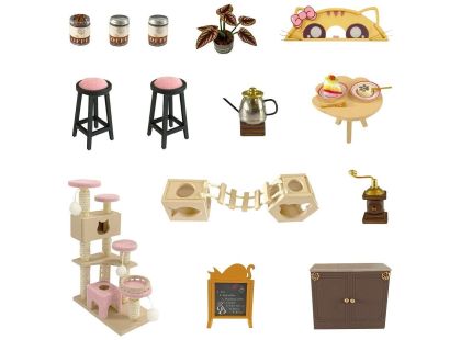 2Kids Toys miniatura domečku Kočičí kavárna se zahrádkou