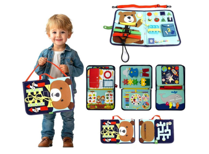 2Kids Toys Senzorická busy kniha Medvídek