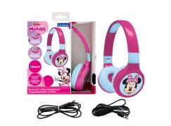 Lexibook 2v1 bluetooth skládací sluchátka Minnie s limitem hlasitosti