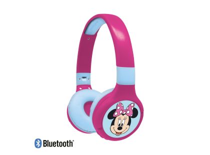 Lexibook 2v1 bluetooth skládací sluchátka Minnie s limitem hlasitosti
