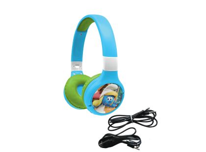 Lexibook 2v1 bluetooth skládací sluchátka Šmoulové s limitem hlasitosti