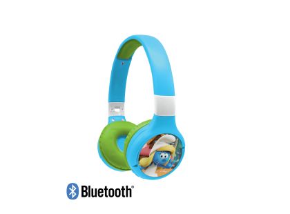 Lexibook 2v1 bluetooth skládací sluchátka Šmoulové s limitem hlasitosti