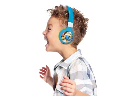 Lexibook 2v1 bluetooth skládací sluchátka Šmoulové s limitem hlasitosti