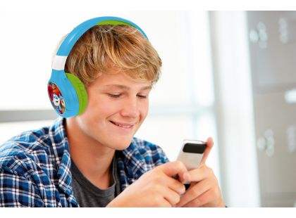 Lexibook 2v1 bluetooth skládací sluchátka Šmoulové s limitem hlasitosti