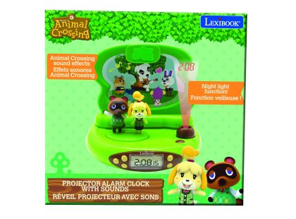 Lexibook 3D budík zvířátka s projekcí času
