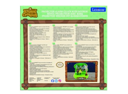 Lexibook 3D budík zvířátka s projekcí času