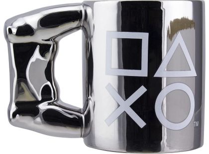 3D hrnek Playstation DS4 stříbrný