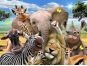 3D Puzzle Afrika selfie 63 dílků 2