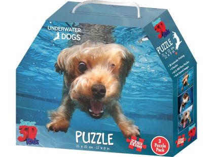 Prime 3D Puzzle 3 v 1 Pejsci pod vodou 226 dílků