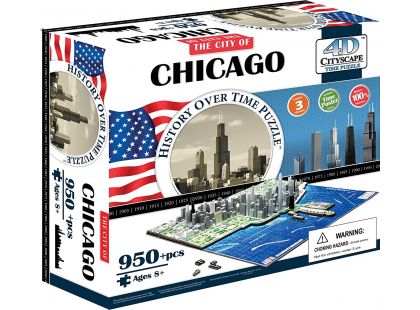 4D Cityscape Puzzle Chicago