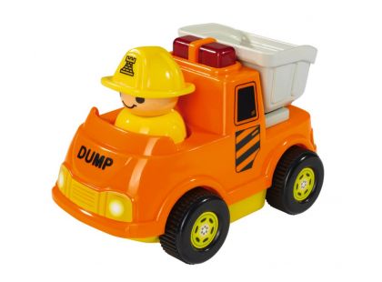 ABC Veselé autíčko s figurkou - Nákladní oranžové