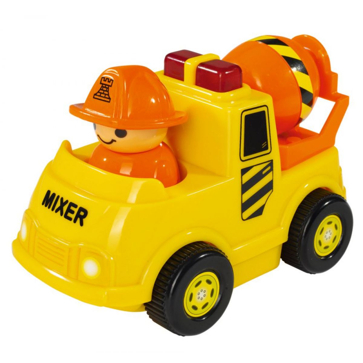 ABC Veselé autíčko s figurkou - Stavební žluté