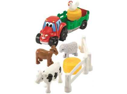 Abrick Traktor s přívěsem a zvířátky