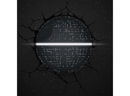 ADC Black Fire 3D světlo na stěnu Star Wars Hvězda smrti