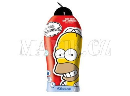 Admiranda Dětský sprchový gel a šampón 750ml Simpsons vůně oceánu