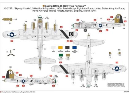 Airfix Classic Kit letadlo A08017 Boeing B-17G FLYING FORTRESS 1:72