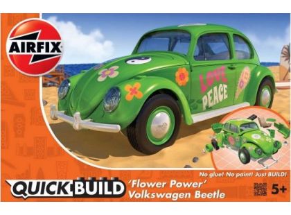 Airfix Quick Build auto J6031 VW Beetle Flower-Power