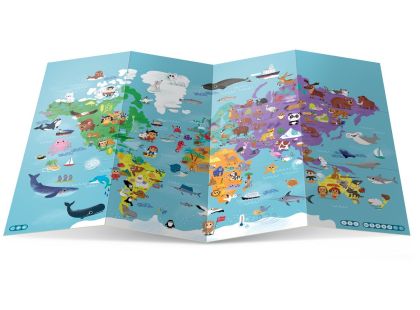 Albi Kouzelné čtení Mapa světa pro děti
