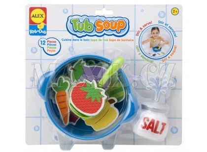 Alex Uvař si polévku - pěnová hračka do vany