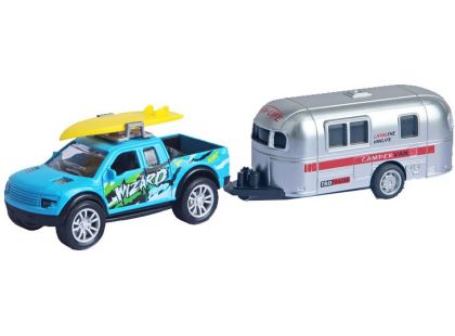 Alltoys Auto s přívěsem modré