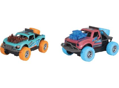 Alltoys Sada autíček se světelnými a zvukovými efekty zelené a růžové