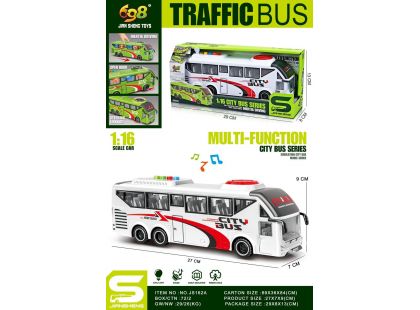 Alltoys Autobus bílý 1 : 16