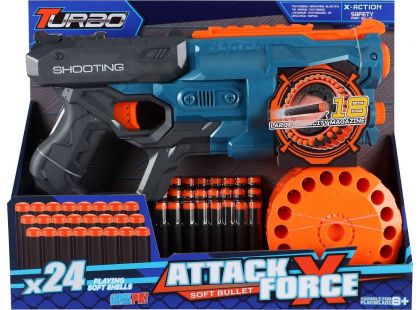 Alltoys Blaster Turbo s rotačním zásobníkem a 24 ks nábojů