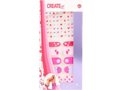 Alltoys Canenco Samolepky na nehty + 4 pilníky Create it!