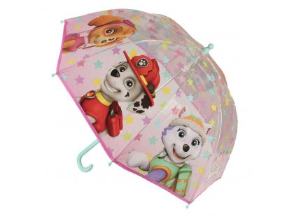 Alltoys Deštník dětský Tlapková patrola růžový