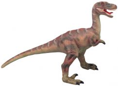 Alltoys Dinosaurus měkký Velociraptor 65 cm hnědý