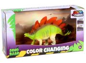 Alltoys Dinosaurus měnící barvu Stegosaurus