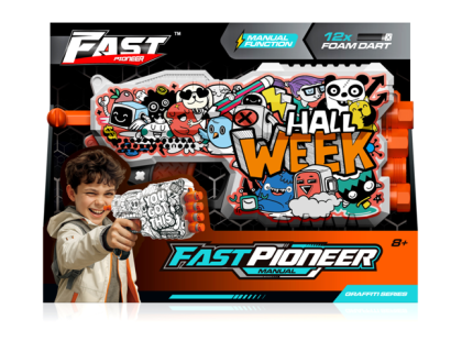 Alltoys Fast pioneer blaster manuální + 12 ks nábojů