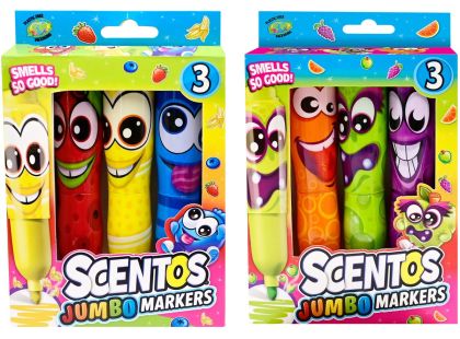 Alltoys Fixy voňavé Scentos Jumbo Funny Face 3ks