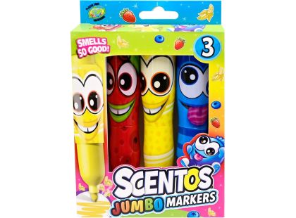 Alltoys Fixy voňavé Scentos Jumbo Funny Face 3ks