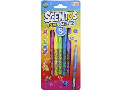 Alltoys Gelové pera Scentos - Neon