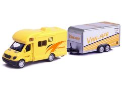 Alltoys Karavan s přívěsem žlutý