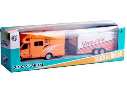 Alltoys Karavan s přívěsem oranžový