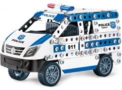 Alltoys Kovová stavebnice policejní auto 314 dílků