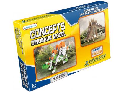 Alltoys Kovová stavebnice Stegosaurus 125 dílků