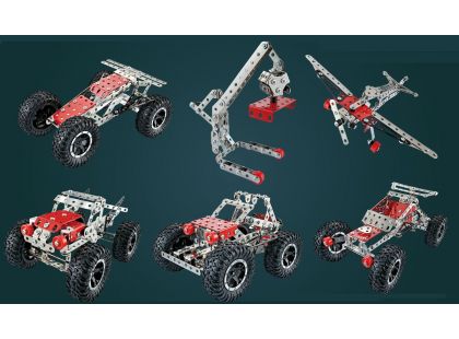 Alltoys Kovová stavebnice terénní auto 288 dílků