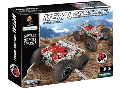 Alltoys Kovová stavebnice terénní auto 288 dílků