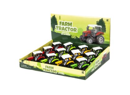 Alltoys Kovový model traktoru Pullback