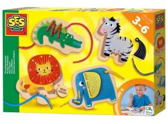 Alltoys Kreativní navlékací sada - Džungle se zvířátky - Poškozený obal